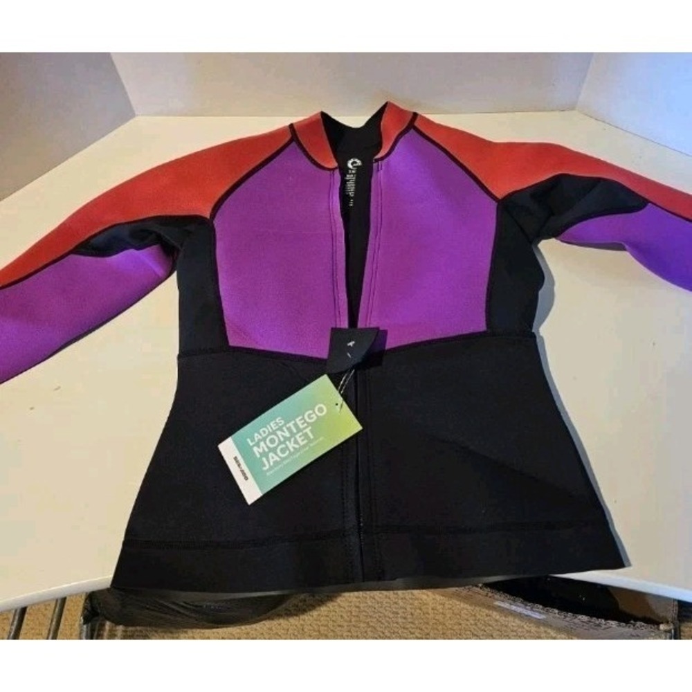 Sea-doo Womens Montego Jacket Violet, Red. Black Size XL Neoprene